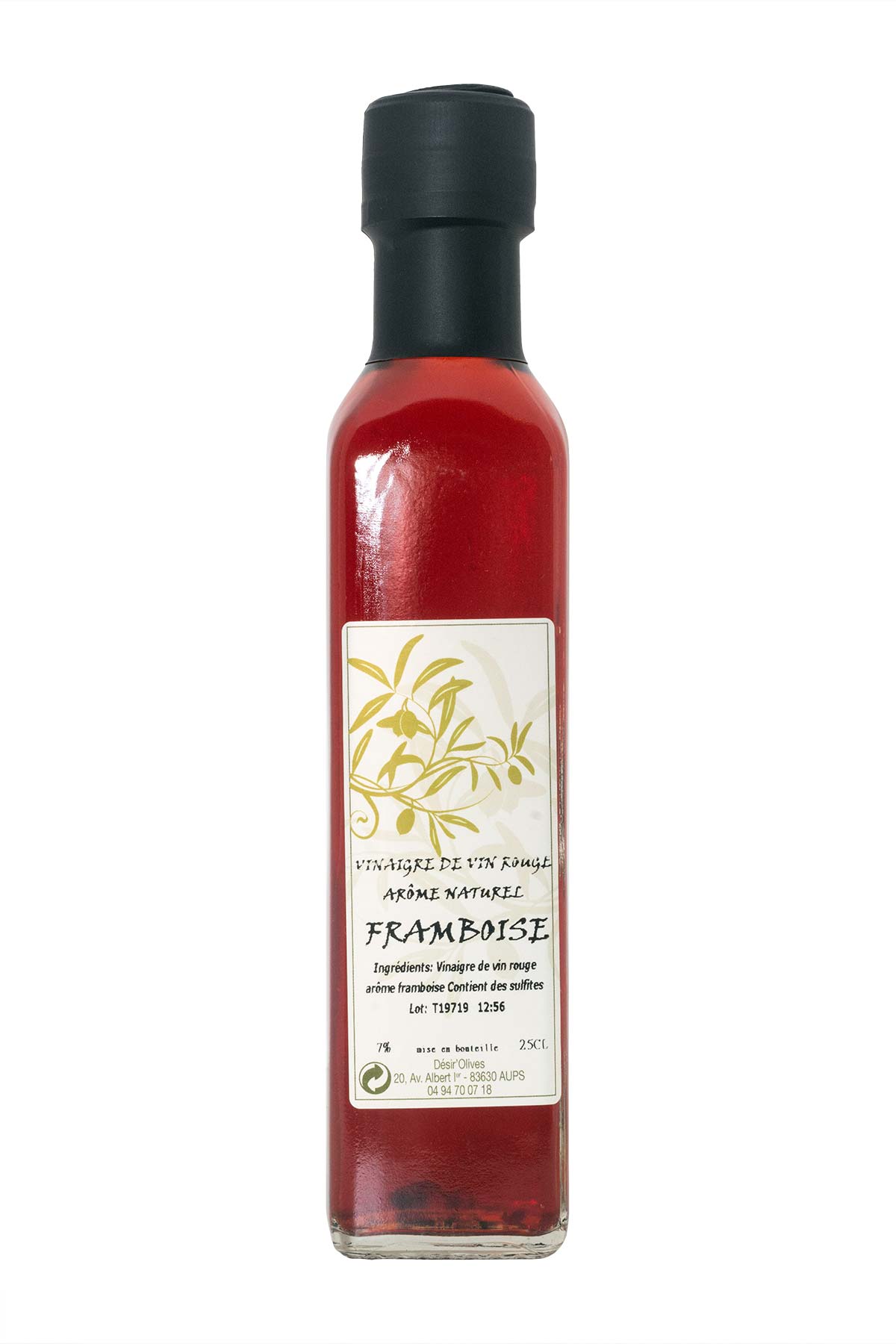 vinaigre arômatisée framboise